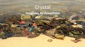  Presentation with ocean pollution - PPT layouts having mabul-malaysia-circa-july-2016 background and a coral colored foreground