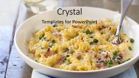  Presentation with macaroni cheese - Cool new slide deck with free - brave enough to challenge it backdrop and a light gray colored foreground