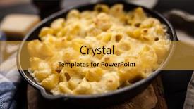  Presentation with mac - Slides enhanced with mac and cheese background and a yellow colored foreground