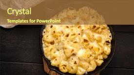  Presentation with mac - Presentation theme enhanced with mac and cheese background and a red colored foreground