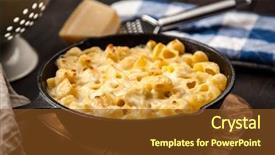  Presentation with mac - Audience pleasing slides consisting of mac and cheese backdrop and a tawny brown colored foreground