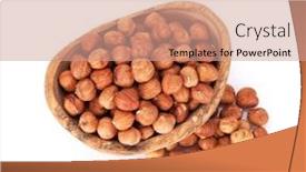  Presentation with macadamia nuts - Amazing PPT layouts having macadamia nuts in bowl isolated on white background top view backdrop and a coral colored foreground