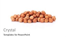  Presentation with macadamia nuts - Cool new presentation theme with macadamia-nuts-isolated-on-white backdrop and a white colored foreground