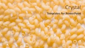  Presentation with macaroni - Slides with macaroni texture in full view used as background background and a yellow colored foreground