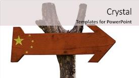  Presentation with macau - Cool new PPT layouts with macau e hong kong - china wooden sign isolated backdrop and a  colored foreground
