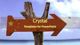  Presentation with teal beach wood - Theme with macau e hong kong - china wooden sign background and a  colored foreground