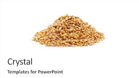  Presentation with indian - Presentation design featuring mace - indian spice isolated on white background and a white colored foreground