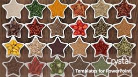  Presentation with star performer - Cool new slide deck with mace - large herb and spice selection backdrop and a tawny brown colored foreground