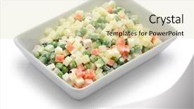  Presentation with macedonia - Amazing slides having macedonia salad macedoine de legumes chicken potato salad mixed vegetable salad french cuisine backdrop and a soft green colored foreground