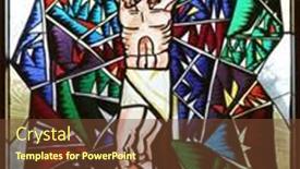  Presentation with crucifixion - Audience pleasing slide deck consisting of macelj-croatia-april-05-crucifixion backdrop and a tawny brown colored foreground