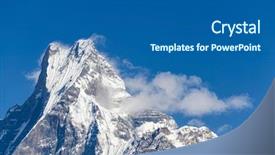  Presentation with english - Cool new theme with machapuchare fish tail in english in the annapurna region nepal backdrop and a ocean colored foreground