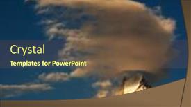  Presentation with nepal - Beautiful slide deck featuring machhapuchhre-mountain-in-nepal-fishtail backdrop and a tawny brown colored foreground