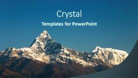  Presentation with nepal - Cool new PPT theme with machhapuchhre-mountain-in-nepal-fishtail backdrop and a ocean colored foreground