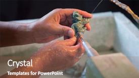  Presentation with chinese chinese - PPT theme consisting of machine a souvenir of jade background and a  colored foreground