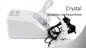  Presentation with sleep apnea - Beautiful presentation featuring machine and mask for sleep backdrop and a white colored foreground