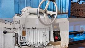  Presentation with cars - PPT theme consisting of machine-for-skimming-head-cylinders background and a light gray colored foreground