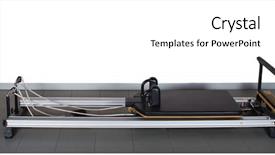  Presentation with evolution - Presentation having machine free - pilates gymnastics is a germanic background and a white colored foreground