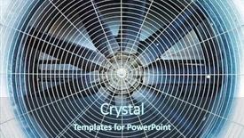  Presentation with air safety - Cool new PPT theme with machine guarding - blades and safety guard backdrop and a  colored foreground