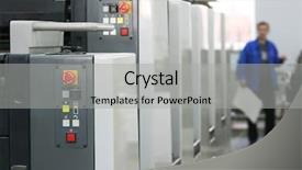  Presentation with new office - Amazing slide set having machine in a modern printing backdrop and a light gray colored foreground