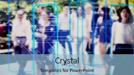  Presentation with technology learning - Theme having machine learning analytics - identify person background and a light blue colored foreground