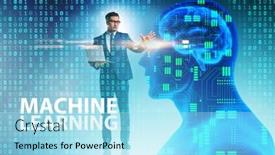  Presentation with machine learning - PPT layouts consisting of machine-learning-concept-as-modern background and a arctic colored foreground