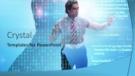  Presentation with learning technology - Amazing PPT layouts having machine-learning-concept-as-modern backdrop and a light blue colored foreground