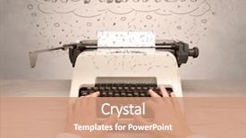  Presentation with first - Colorful PPT theme enhanced with machine related - first person perspective hand writing backdrop and a  colored foreground