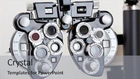  Presentation with human machine - Slide set consisting of machine vision - optical device to measure refractive background and a light gray colored foreground