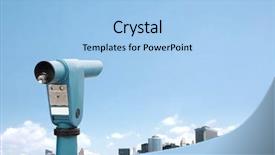  Presentation with machine vision - PPT layouts with machine vision - touristic nyc background and a light blue colored foreground