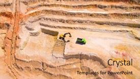  Presentation with heavy industry - Amazing PPT layouts having machinery industrial background on mining backdrop and a coral colored foreground