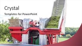  Presentation with machines - Cool new presentation theme with machines agricoles - wine harvest southern moravia czech backdrop and a  colored foreground