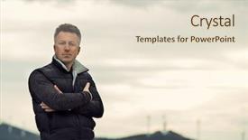  Presentation with outdoor mall - Colorful PPT theme enhanced with macho - handsome man outdoor male portrait backdrop and a lemonade colored foreground