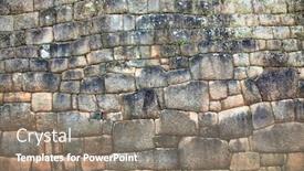  Presentation with heritage - Beautiful PPT theme featuring machu-picchu-wall-detail backdrop and a gray colored foreground