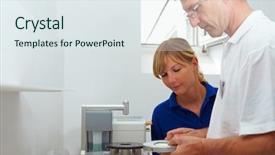  Presentation with drill - Amazing slides having macine learning - dental technician explaining a pin backdrop and a sky blue colored foreground