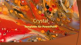  Presentation with abstract water color - Theme enhanced with macro-abstract-texture-horizontal-background background and a tawny brown colored foreground