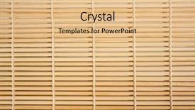  Presentation with bound - PPT theme enhanced with macro bamboo background bound with string background and a coral colored foreground