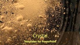  Presentation with abstract water color - Presentation design consisting of macro-black-and-gold-abstract background and a tawny brown colored foreground