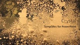  Presentation with abstract water color - Beautiful PPT theme featuring macro-black-and-gold-abstract backdrop and a yellow colored foreground