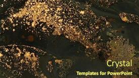  Presentation with abstract water color - Cool new presentation design with macro-black-and-gold-abstract backdrop and a tawny brown colored foreground
