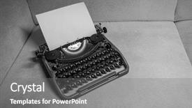  Presentation with black paper - Beautiful slide set featuring macro black and white background backdrop and a gray colored foreground