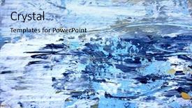  Presentation with blue gold - Beautiful slide deck featuring macro blue gold and white backdrop and a light blue colored foreground