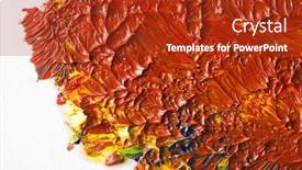  Presentation with paint art - Amazing slides having macro-close-up-of-different backdrop and a crimson colored foreground