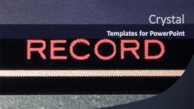  Presentation with record - PPT theme having macro-close-up-photograph background and a tawny brown colored foreground