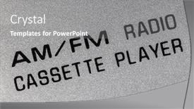  Presentation with vintage radio - Cool new presentation with macro-close-up-photograph backdrop and a gray colored foreground