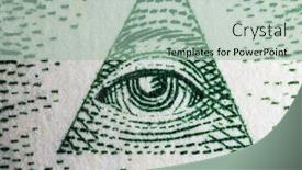  Presentation with photograph - Amazing slide deck having macro-close-up-photograph backdrop and a mint green colored foreground