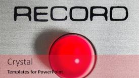  Presentation with record - Cool new slides with macro-close-up-photograph backdrop and a red colored foreground