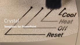  Presentation with air conditioning - Cool new PPT theme with macro-close-up-photograph backdrop and a coral colored foreground