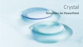  Presentation with gas - Slide deck with macro-detail-of-modern-rigid background and a sky blue colored foreground