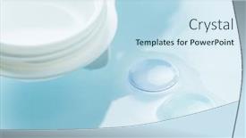  Presentation with gas - PPT layouts having macro-detail-of-modern-rigid background and a sky blue colored foreground