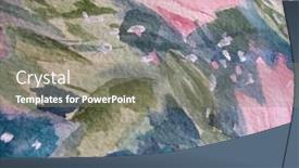  Presentation with watercolor - Slides featuring macro-floral-watercolor background and a gray colored foreground